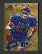 Tiki Barber Giants Rookie ARTIST'S PROOF 1997 Pinnacle NFL Football Card #P56 RC