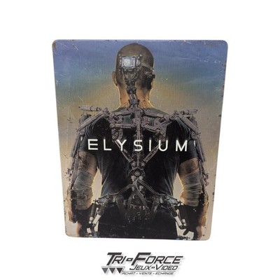 Elysium (Blu-ray/DVD, 2013, 2-Disc Set) Steelbook Movie , Tested ! Free Shipping