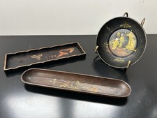 VIDE POCHE PLUMIER BOIS LAQUÉ ASIE ET AUTRES Lot