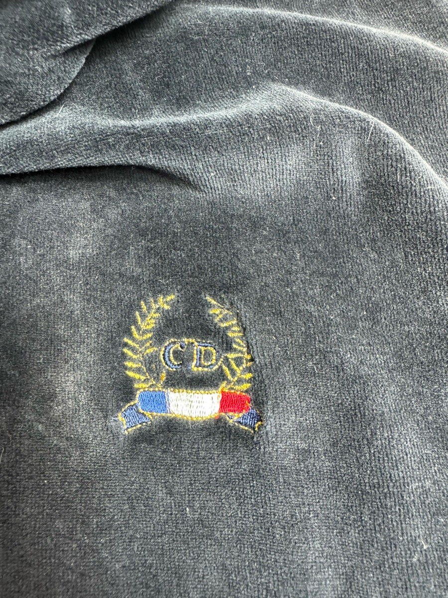 Vintage Christian Dior Mens L Track Jacket Monsieur Crest Logo