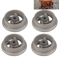 4 Pcs Mining Ore Car Small Track Mine Cart Wheel Cast Iron 7 1/4 Dia Fit for LG