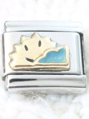 Authentic Zoppini Sun Rise Good Morning Italian Charm  Classic 9mm Link A137