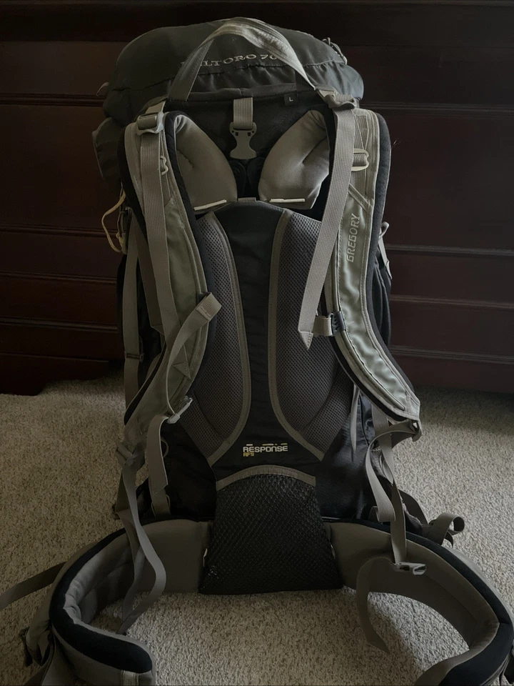 Mochila Gregory Baltoro 70L Marco Interno Marrón, Talla Grande para Senderismo Camping Foto 4 de 4