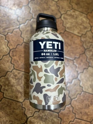 NEW Yeti Camo 64 OZ Rambler Bottle - SOLD OUT LIMITED EDITION