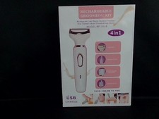 4-in-1 Rechargeable Epilator Women Facial Body Hair Removal Depilator Shaver