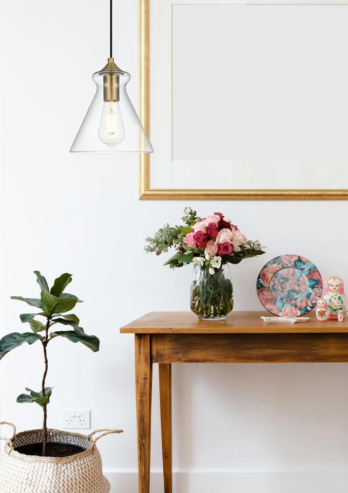 Elegante Iluminación LD2244 Destry 8"W Mini Colgante - Cromo Foto 2 de 4