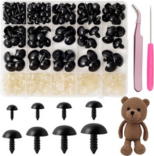 294PCS Safety Eyes for Amigurumi, 6-20mm, 8 Sizes Safety Eyes with Washers for C