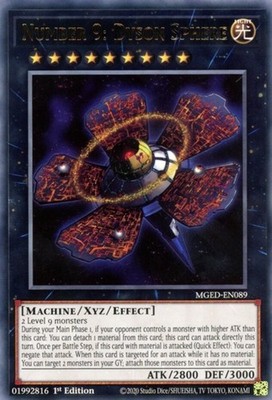 Number 9: Dyson Sphere - MGED-EN089 - Rare - 1st Edition - Near Mint