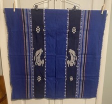 Vintage embroidered tablecloth ducks & four leaf clovers 36”x36” Country Cabin