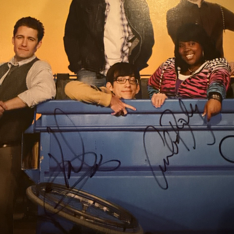 Хор промо плоский подписанный Кори Монтейт, Леа Мишель, Марк парусный спорт Эмбер Райли - Изображение 4 из 4