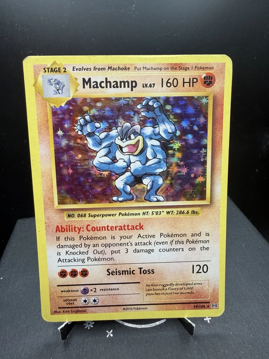 Machamp Pokémon TCG Evolutions Collectible Individual Card Games