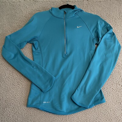 blue nike half zip women's
