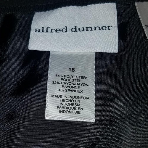 Alfred Dunner neu mit Etikett Größe 18 schwarz Bleistiftrock Polyestermischung - Bild 2 von 8