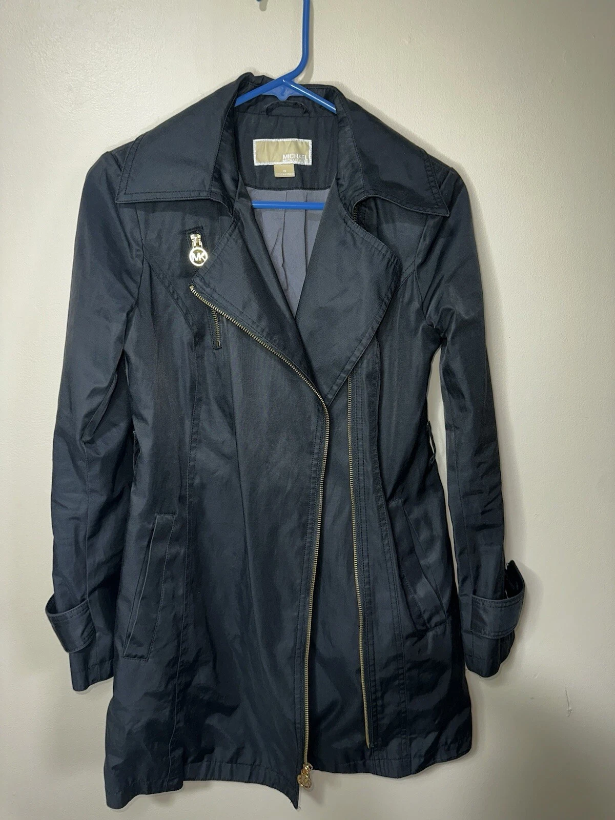 Cappotto Michael Kors foderato morbido donna Xs A zip simmetrica