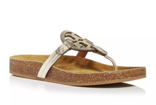 NIB Tory Burch Miller Cloud Sandal Spark Gold US 6.5 7 7.5 8 8.5 9 9.5 10 10.5