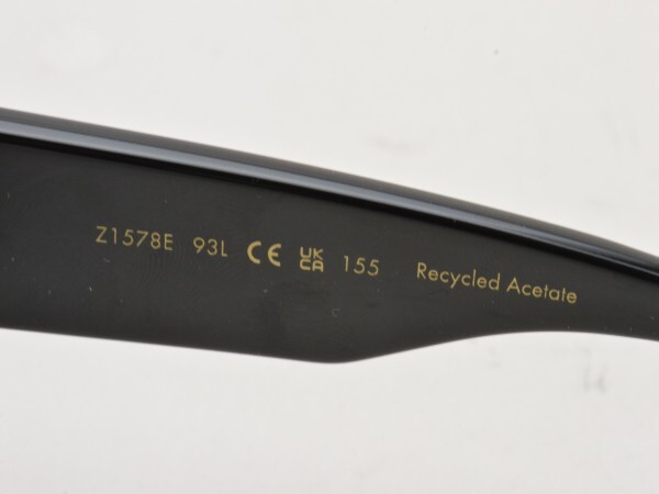 LOUIS VUITTON Sunglasses Cyclone Acetate Frame Black x Gold Z1578E