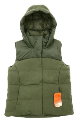 The North Face Womens Taupe Green Novelty Nuptse Vest Size XS B1048