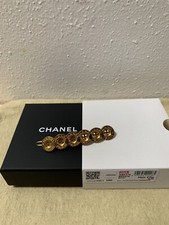 Chanel Button Paris CC Hair Clip Barrette Gold 2020