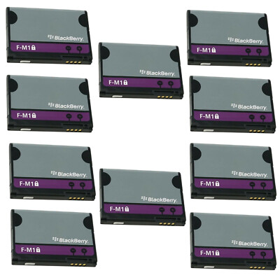 LOT OF 10 OEM F-M1 FM1 BATTERY FOR BLACKBERRY PEARL 3G 9100 9105 STYLE 9670