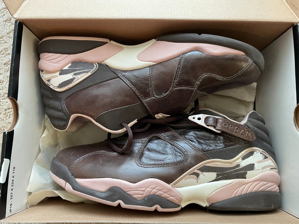 new WOMEN 2007 NIKE AIR JORDAN 8 LOW CINDER BROWN 317251-261 sz 12