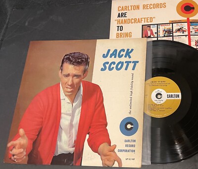 JACK SCOTT self titled Carlton LP/107 1958 rockabilly nice inner mono  plays VG+