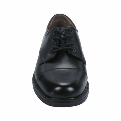 Thom McAn Men's Karlov Black Leather Cap Toe Oxford Wide Shoes #20175 7W-10W