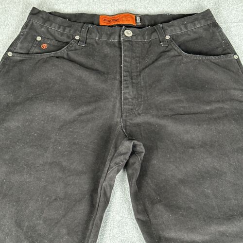 Men's Jesse James Industrial Workwear Black Canvas Pants Sz 33x32 Measures 32x31 - Picture 2 of 11