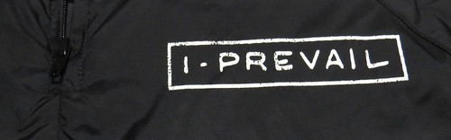 I PREVAIL Black Nylon Hood Rain JACKET SMALL 1/4 Zip Hardcore Rock Metal Punk - Picture 3 of 10
