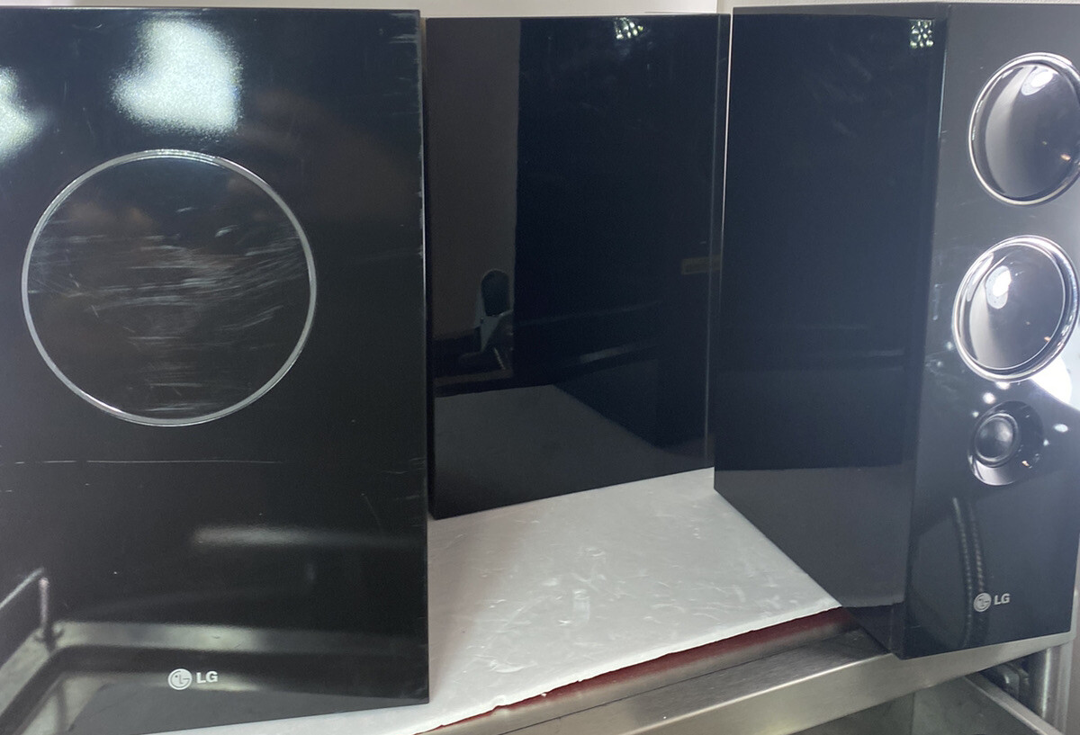 LG Home Theater System Subwoofer and 2 Speakers J10DSA J10DSF eBay