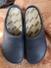 women  s Birkenstock birks blue removable inserts size 7 Made In Germany