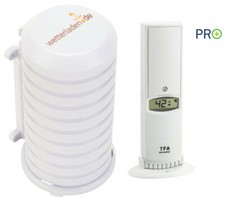 TFA 30.3312.02 + 98.1114.02 Temperatur Lufteuchte Sender Pro Wetterschutzgeh&auml;use