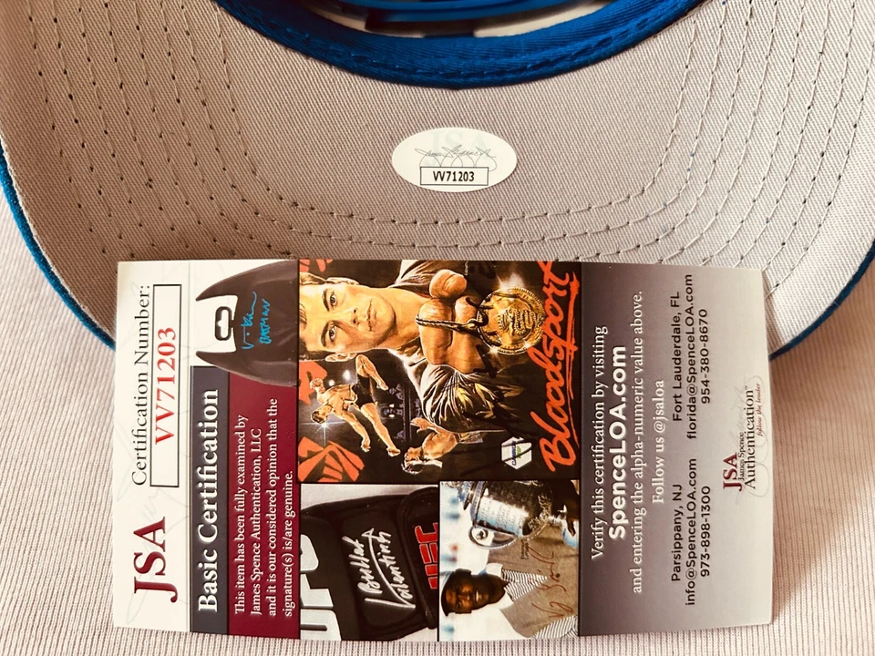 Tommy Lasorda signed autographed autograph auto Los Angeles Dodgers cap hat JSA - Image 2 of 2