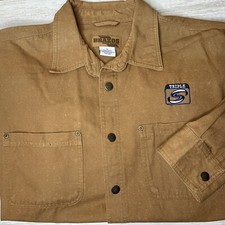 Brazos Work Series XL Men Heavy Shirt Chest Pocket Snap Front Long Sleeve Denim