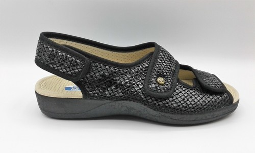 Ladies Adjustable Sandal - DeValverde 170 Negro (3 Points Adjustment) - Picture 4 of 7