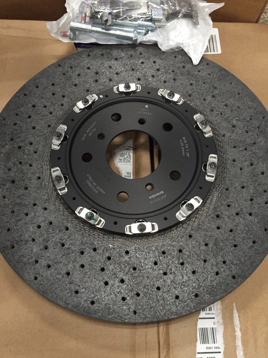 2009-2013 Chevy Corvette Z06 ZR1 GM Brembo Front Gray