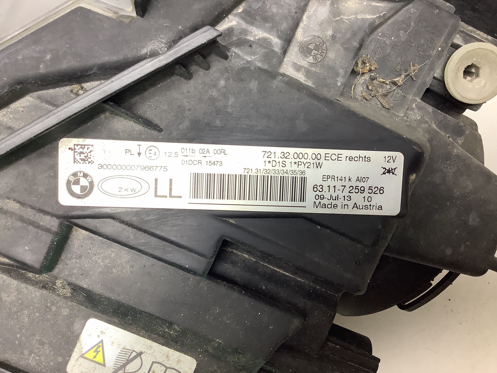 BMW 3 F30 Front Right Headlight 7259526 for sale online | eBay