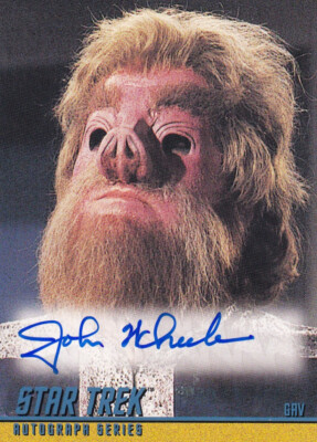 STAR TREK The Original Series Autograph Card A48 John Wheeler as Gav