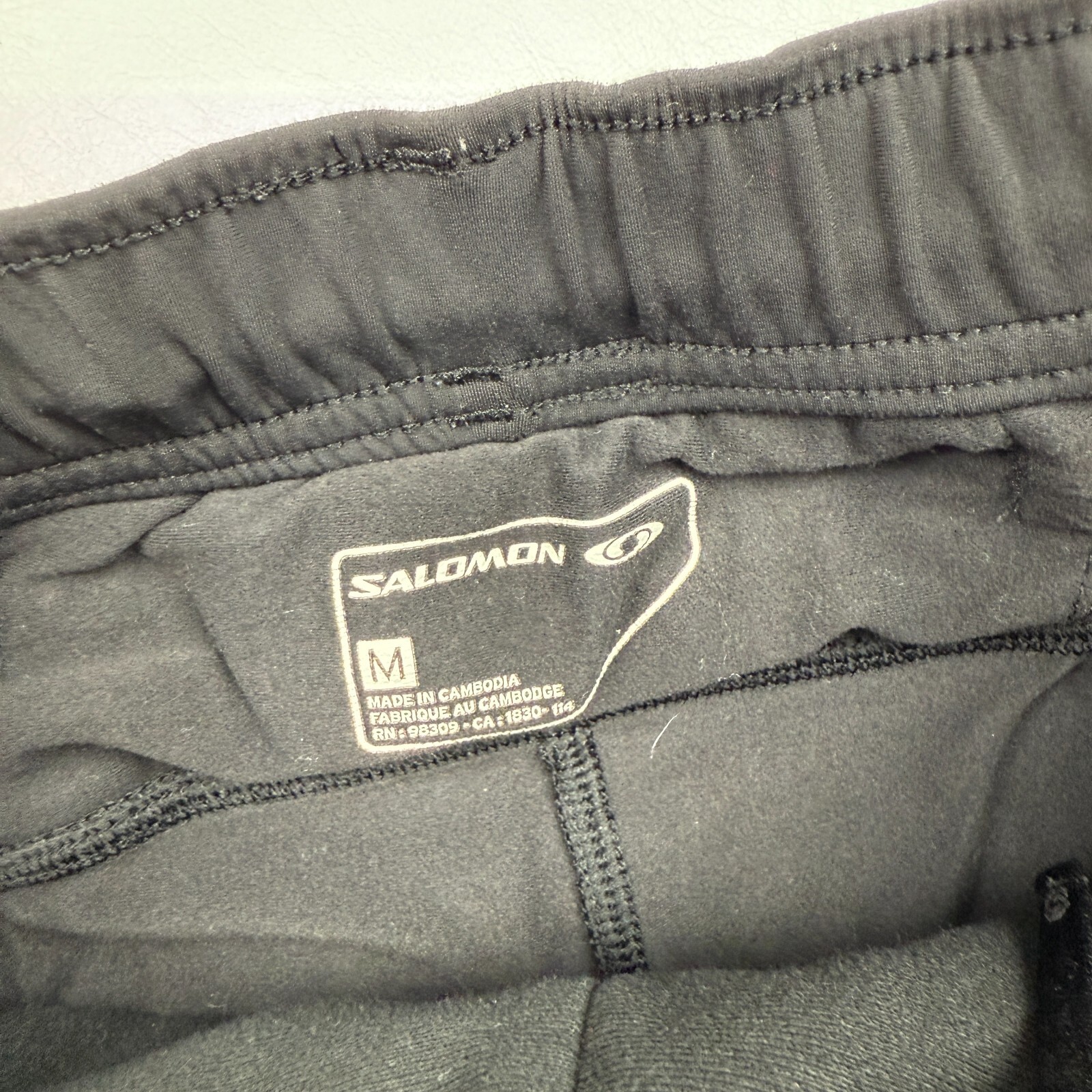 Salomon Pantalone ActiTherm Medium Nero Invernale Felpato Termico