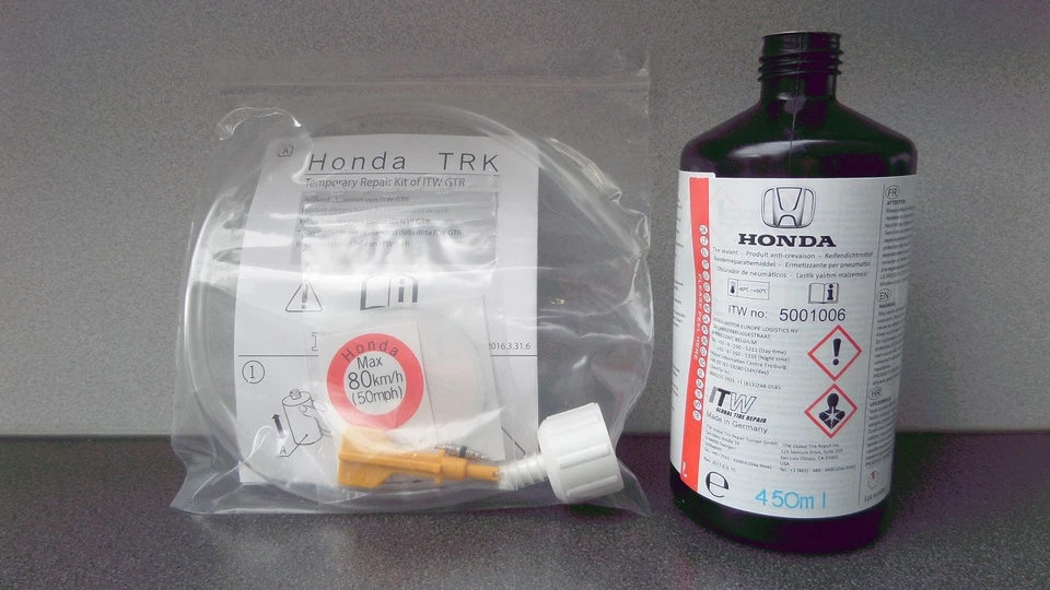 Honda Kit De Réparation De Pneu Flacon De Rechange 450ml Jazz Civic CR-Z Type R - Photo 1/1