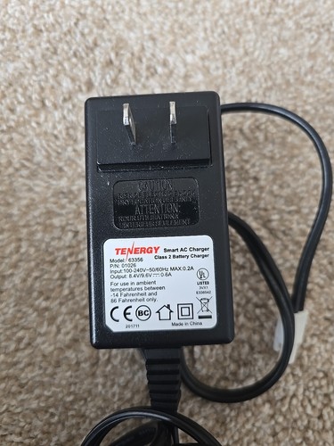 Tenergy Smart AC Charger - 8.4V to 9.6V NiMH Battery Pack - Picture 2 of 2