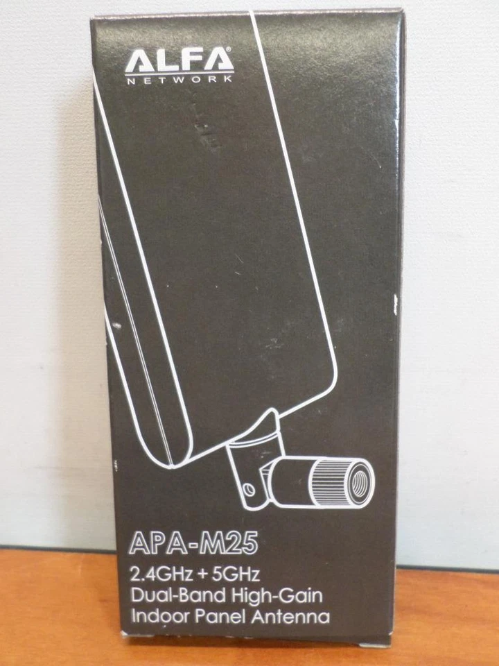 Alfa Network APA-M25 2.4GHz/5GHz Dual Band High Gain Indoor Panel Antenna - New - Image 2 of 4