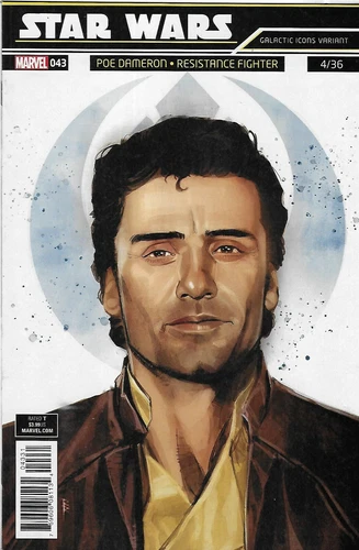 Star Wars Comic 43 Cover B Galactic Icon Poe Dameron Variant First Print 2018 