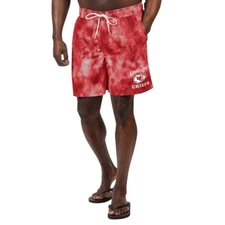 Men's G-III Sports Carl Banks Red Kansas City Chiefs Change Up Swim Trunks 4XL