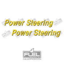 Power Steering Premium Vinyl Decal Set - 7" wide x 1.1" tall