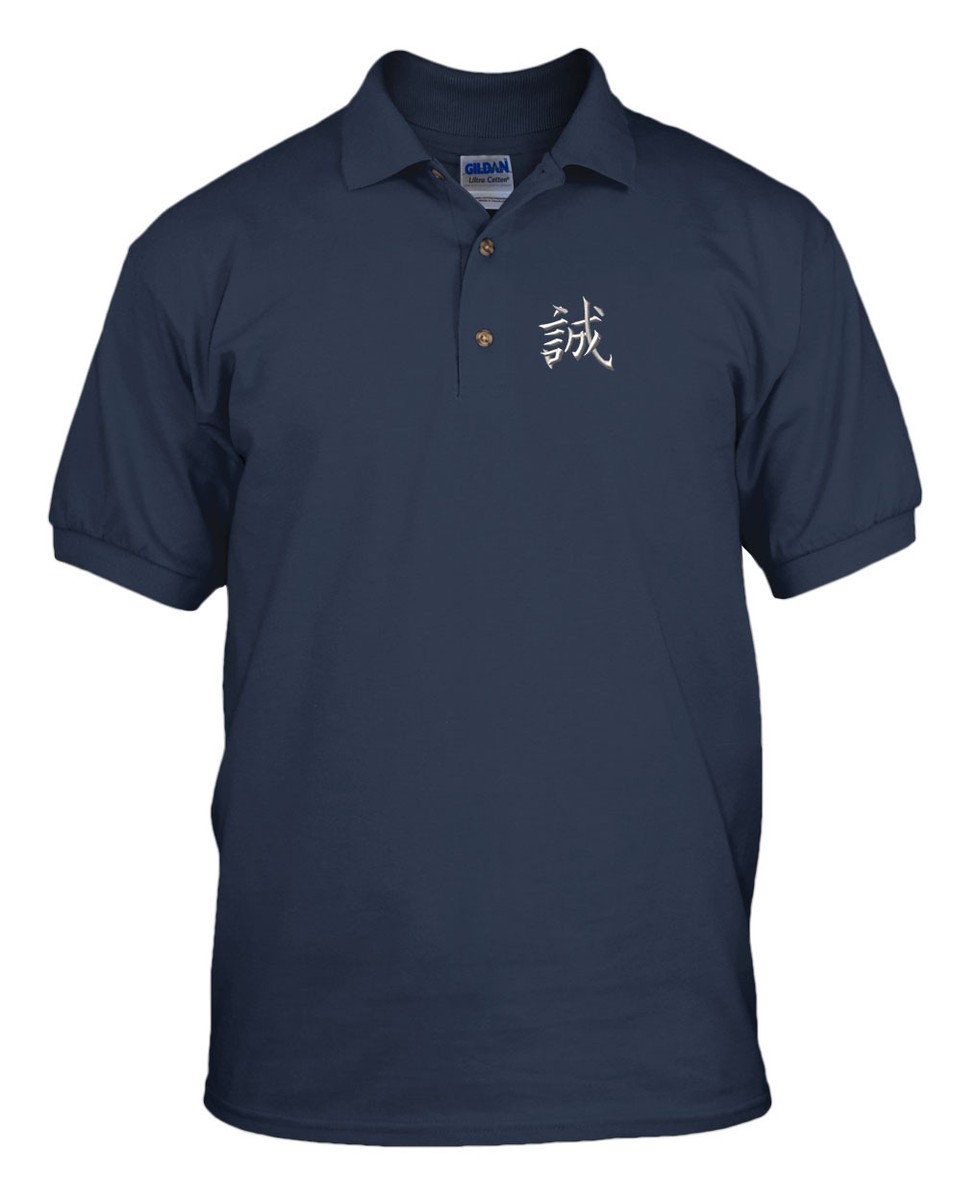 JAPANESE TRUTH Embroidery Embroidered Unisex Adult Golf Polo