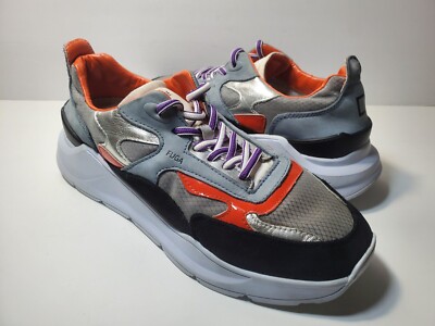 D.A.T.E. FUGA Women's Multicolor Low Top Lace Up - Size 8