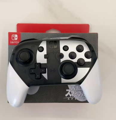 Super Smash Bros Edition Nintendo Switch Pro Wireless Controller in box