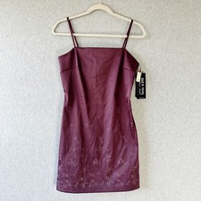 Byer Too! Vintage Y2k Floral Dress Shimmer Spaghetti Strap NOS NEW Size 11