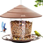 New ListingSquirrel-Proof Hanging Bird Feeder for Outdoor Wild Bird Seed, Brown