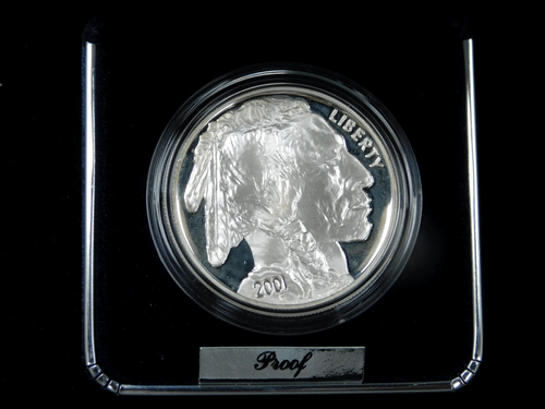 2001-P $1 American Silver Buffalo Commemorative Silver Dollar - In OGP with COA - Picture 2 of 5